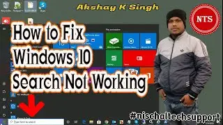 How to Fix Windows 10 Search Not Working,Can’t Search, Can’t Open Anything( 5 Method)