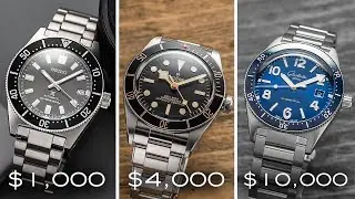 Why Pay More For A Dive Watch? Comparing $1,000, $4,000, and $10,000 Dive Watches - What Do You Get?