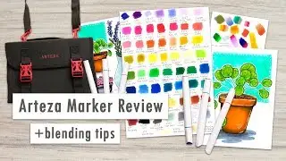 Arteza Everblend Art Markers Review and Demo + Marker Blending Tips