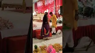 Indian engagement ceremony tilak viral short video Shaadi cute couple 