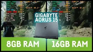 GIGABYTE AORUS 15 // 8GB vs. 16GB RAM  (RTX 4060 + i5 12500H)