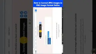 How Do I Convert JPEG Images to PNG Image Format Online #shorts