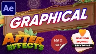 Graphical After Effects Animation Tutorial NO PLUGINS | gfxunlimit.in | How to make graphical TEXT