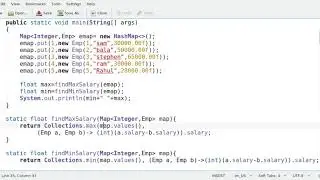 Java Find Min Max Values  Map values