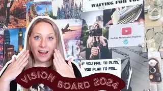 Vision Board 2024 Tutorial | How to Make a VISION BOARD for Manifestation | Set Goals for 2024