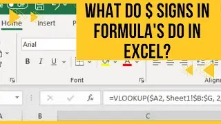 What Do $ SIGNS IN FORMULA'S DO IN EXCEL?