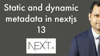 static and dynamic metadata for pages in nextjs 13 application