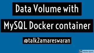 Data Volume with MySQL Docker container