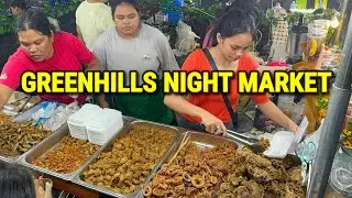 STREET FOOD at GREENHILLS NIGHT MARKET - Christmas 2023 | Metro Manila, Philippines