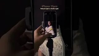Natural v Studio Light portrait mode 📸 in #iphone15pro. See results☝️#iphonephotography #shorts