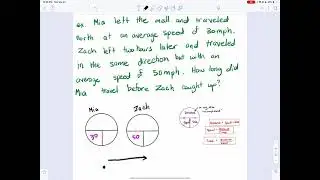 Distance Rate Time Word Problems