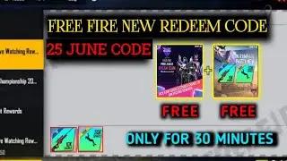 Free Fire Redeem code | Free Fire redeem code today | 25 June free fire redeem code | ff new code