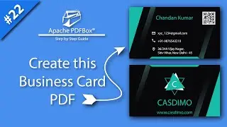 Create Business Card using Apache PDFBox library. Apache PDFBox Tutorial