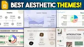 6 Google Slides Aesthetic Themed Templates for Presentations!