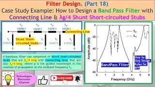 Filter Design Part 18. How to Use Connecting Line & Shunt Shorted Stubs to Design a BandPass Filter.