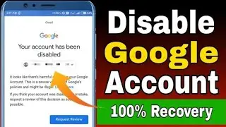 How to recover disabled gmail account 2023 | Google Account Disabled How to enable