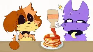 My pancakes!meme//smiling critters!//funny moments//read description!(not ship !)ft.catnap , dogday✨