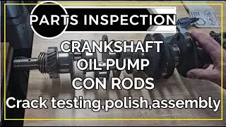 Air Cooled Porsche Parts Inspection. Crankshaft Crack-test