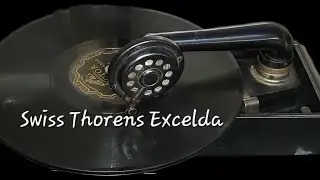 1930's Swiss Thorens Excelda Portable Phonograph ~ Coon-Sanders "BLAZIN" -78rpm Record WOW👌 4k Video