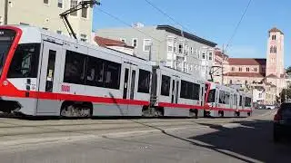 The light rail in San Francisco, California 2022