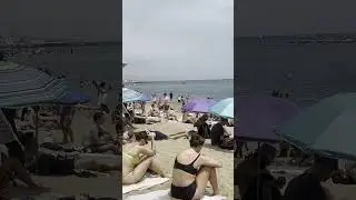 🇪🇸 Sun bath at Barcelona beach