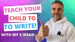 HOW TO TEACH A CHILD TO WRITE | 5 DIY IDEAS | START YOUR JOURNEY WITH ME | FUN WAYS TO LEARN!