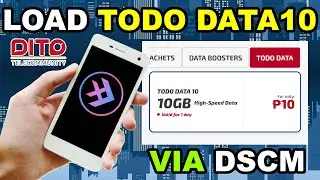 How to Load TODO DATA10 using DSCM App 