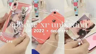 unboxing iphone xr in coral | accessories and case✨