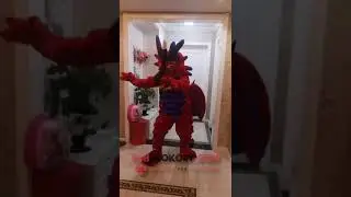 Red Dragon mascot  by redbrokoly.com - Custom mascots - contact@redbrokoly.com