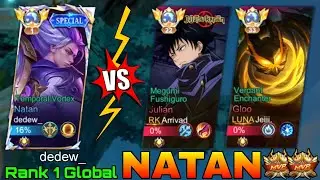 No.1 Natan VS Top Global Julian & Gloo - Top 1 Global Natan by dedew_ - Mobile Legends