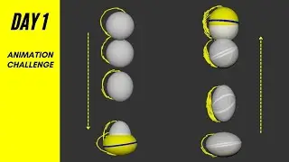 Day 1  - Vertical Ball Bounce Animation | 28 Day Animation Challenge