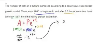 Applying the continuous exponential growth model (Pert)