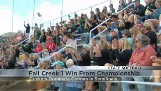 Fall Creek softball 1 win from state championship