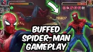 Buffed Spider-Man (Classic) Gameplay - Unfortunately Lookin A Bit Mid? - Marvel Contest of Champions