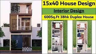 15X40 House Design   3Bhk Duplex Home   Interior Walkthrough   600Sqft, 67Gaj Home Plan