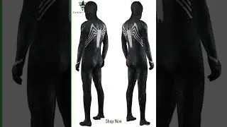 Spider-man 2 Symbiote Peter Parker  Superhero Halloween Costume 