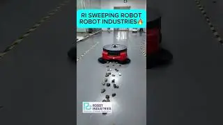 RI SWEEPING ROBOT!🤖 #robot #roboticsolutions #automobile #robotindustries #businesssolutions