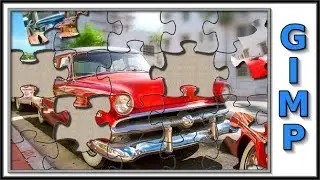 Gimp: jigsaw puzzle effect