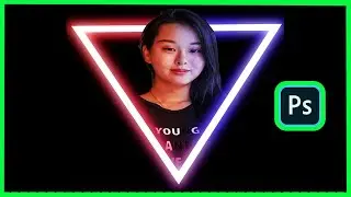 Neon glow light effect photoshop tutorial | Neon glow photoshop | Neon effect