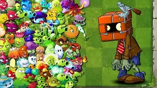 All Plants 1 Plant Food vs 99 BrickHead Zombie - Who Will Win? - PvZ 2 Challenge