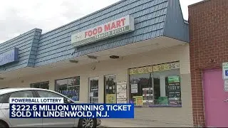 Powerball jackpot ticket worth nearly $223M sold in Lindenwold, New Jersey