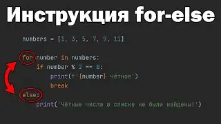 Инструкция for-else в Python