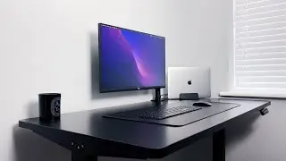 All Black Minimal Desk Setup