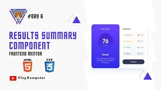 Results summary component | Frontend Mentor | #Day6