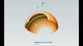 Modeling a sliced dome canopy in SketchUp