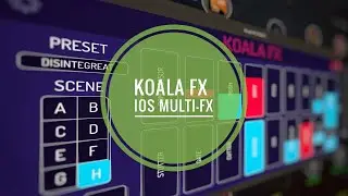 How to use Koala FX for iOS (18 FX multi-FX app!): walkthrough on drums & piano