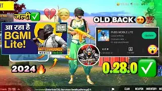 😱Pubg Lite New 0.28.0🤯 Old Back Update 2024 | Bgmi Lite | Pubg Lite 0.28.0😳 Comeback Update 2024 🔥