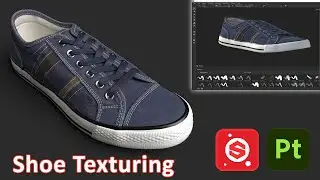 Texturing shoes with substance 3d painter