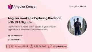 Angular Awakens -  Exploring the world of RxJS & Signals