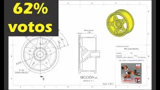 Diseño en SolidWorks | Rin para llanta de proyecto Arduino